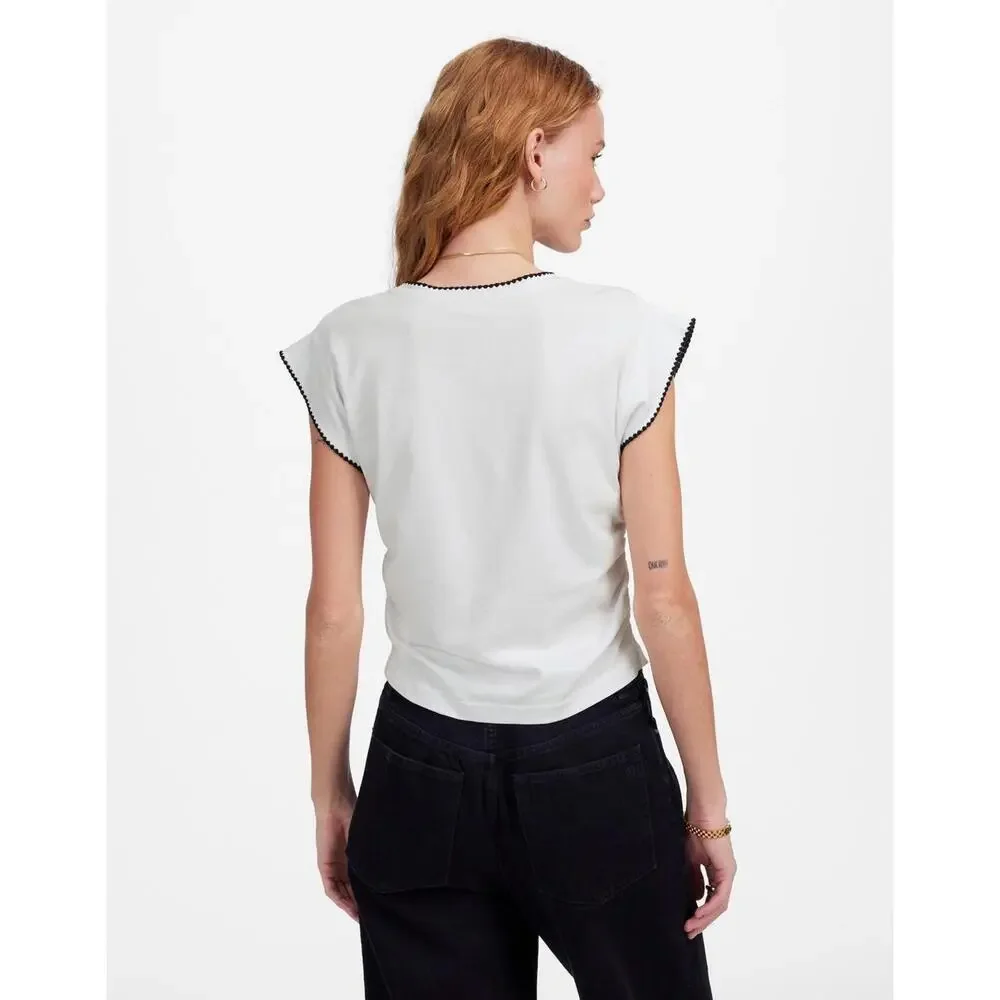NWT Madewell Side-Cinch Muscle Tee -‎ MSRP $52 - Size XS - Picture 4 of 4